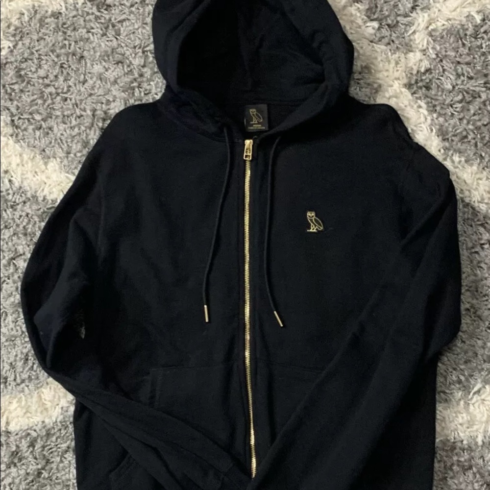 OVO Octobers Very Own Zipper Hoodie Black Medium